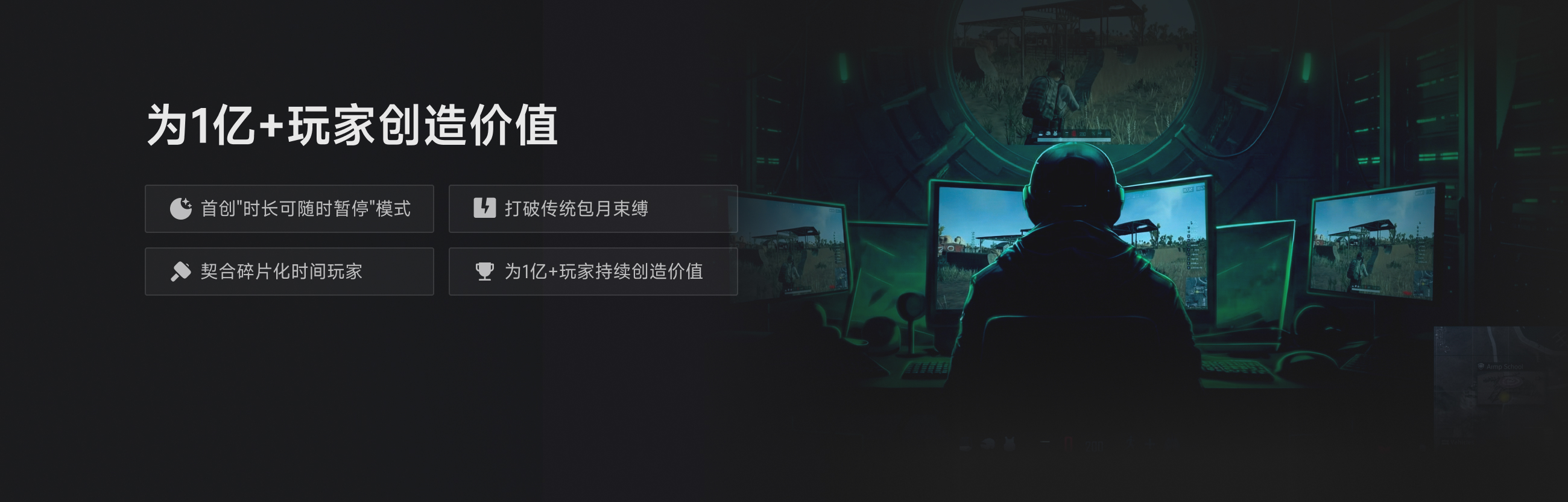 为1亿+玩家创造价值